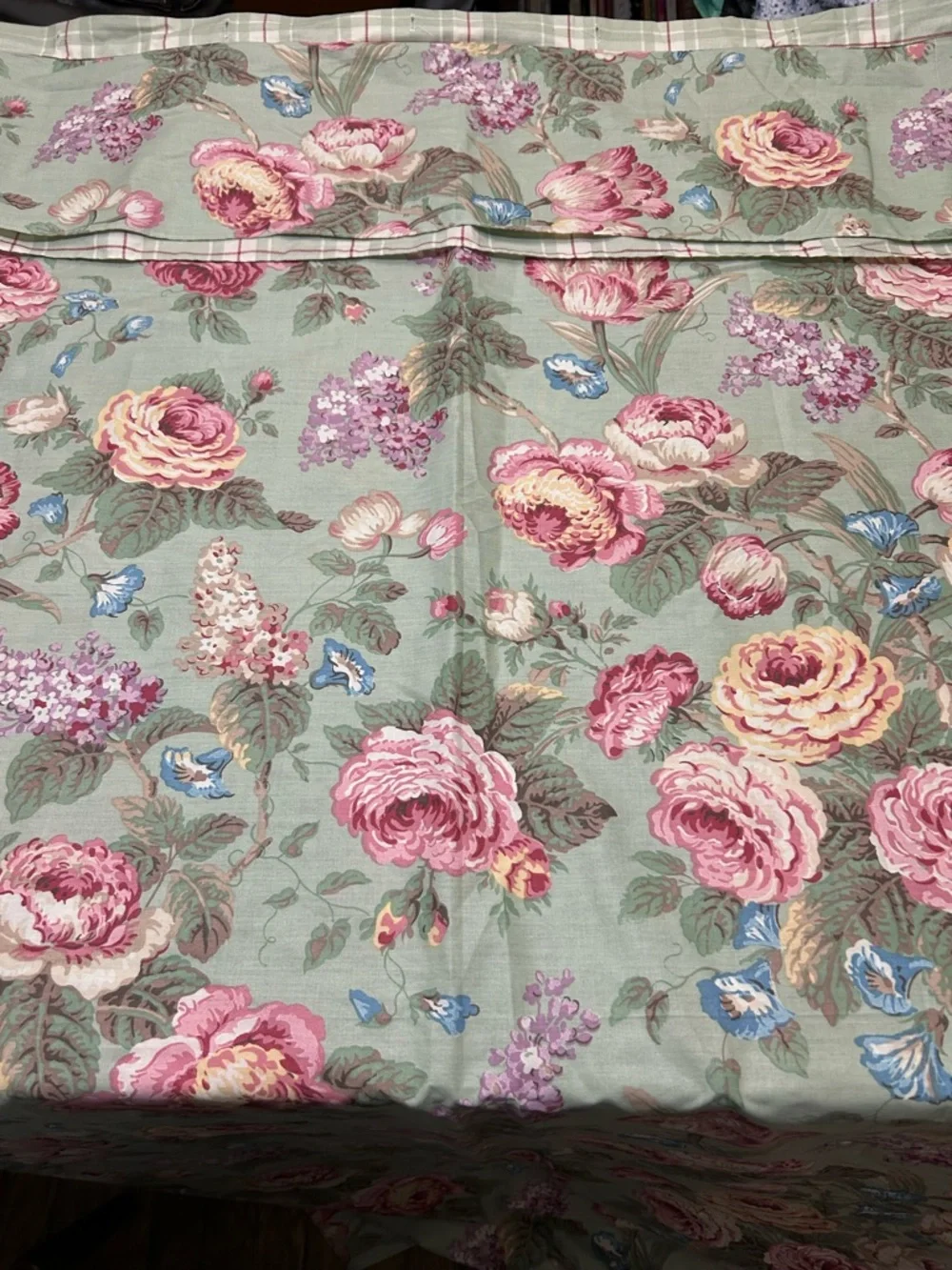 Vintage Laura Ashley Floral Shower Curtain